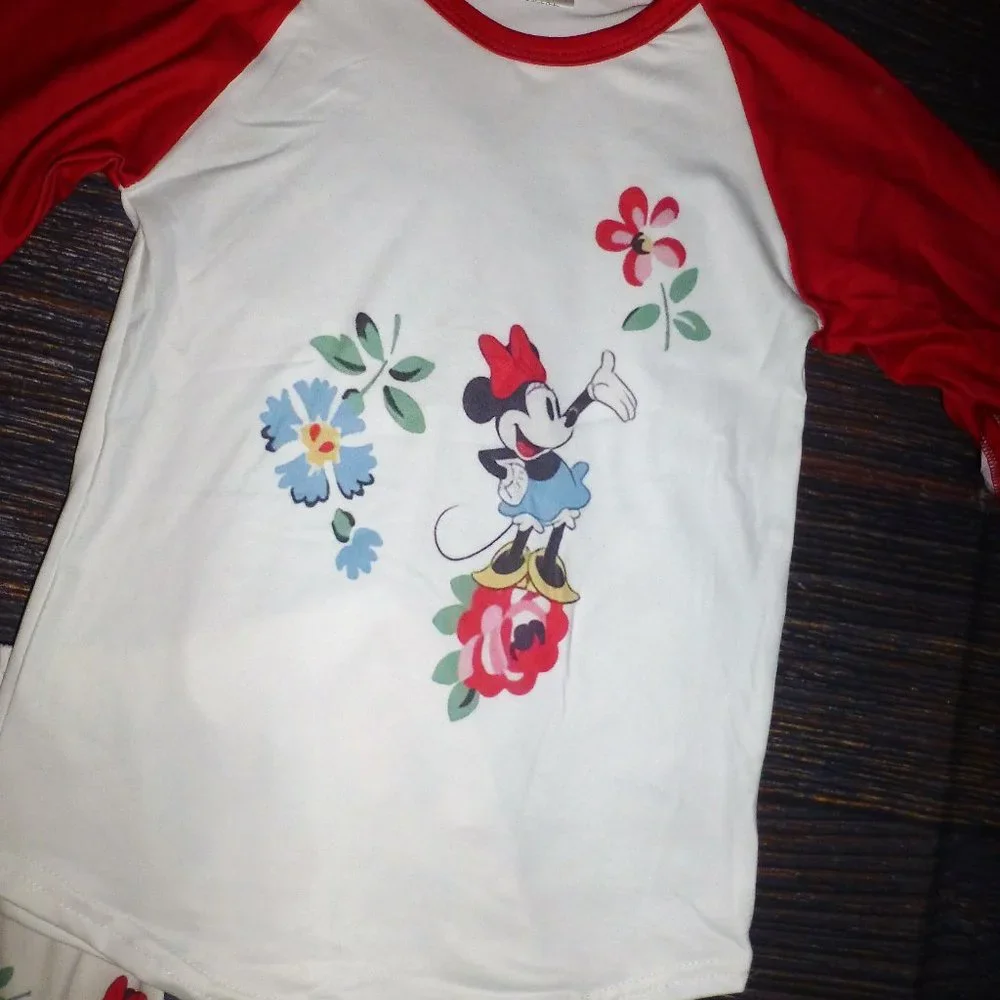 Boutique Minnie Mouse Girls Bell Bottoms Outfit Set